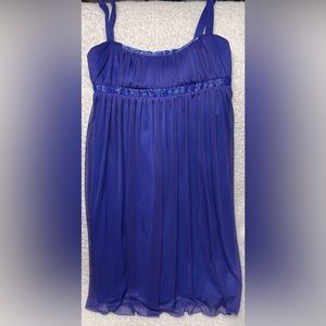 Dress- Short dress size M. Purple with sparkly beaded design. Homecoming ready💙